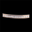 joyas en oro Pulsera junco pasador oro rosa - 0.75 quilates - 25 diamantes