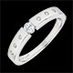mujer Anillo Solitario deseo oro blanco