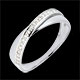 ventas en l�nea Anillo volat�n dobles sortijas oro blanco