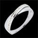 joyer�as Anillo volat�n dobles sortijas oro blanco