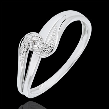 ventas Anillo Solitario acompa�ado Sof�a oro blanco diamante