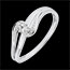 comprar on line Anillo Solitario acompa�ado Sof�a oro blanco diamante