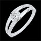 joyer�as Anillo Evita oro blanco y diamante