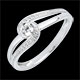 bodas Anillo Preciosa Solitario diamante
