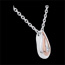 comprar on line Collar gota de amor oro blanco y oro rosa- 45cm.