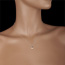 ventas Collar gota de amor oro blanco y oro rosa- 45cm.