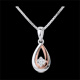 venta en l�nea Colgante gota del para�so oro rosa y blanco