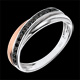regalo mujer Sortija Trilocura oro rosa y oro blanco - diamantes negros