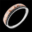 compra on line Sortija corona oro rosa - diamantes negros y blancos