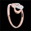 bodas Anillo corazones unidos oro rosa oro blanco