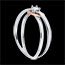 regalos mujer Anillo coraz�n entrelazado oro rosa oro blanco