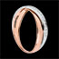 joyas en oro Anillo volat�n dobles sortijas oro rosa y blanco