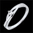 mujer Anillo Dova Solitario diamante oro blanco