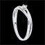 regalos mujer Anillo Dova Solitario diamante oro blanco