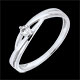 regalos  mujer Anillo Dova Solitario diamante oro blanco