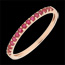 regalos Anillo una vuelta oro rosa y rub�