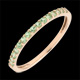 regalo mujer Anillo una vuelta oro rosa y tsavorite