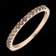 compra en l�nea Anillo una vuelta oro rosa y cuarzo fum�