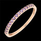 comprar en l�nea Anillo una vuelta oro rosa y amitista