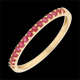 comprar on line Anillo una vuelta oro amarillo y rub�