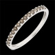 regalos mujer Anillo una vuelta oro blanco y cuarzo fum�