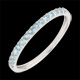 regalos Anillo una vuelta oro blanco y topacio azul