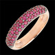 joyer�as Anillo tres vueltas oro rosa y rub�