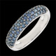 ventas en l�nea Anillo tres vueltas oro blanco y zafiro azul