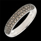 compra en l�nea Anillo tres vueltas oro blanco y cuarzo fum�