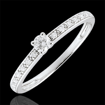 regalo mujer Anillo solitario boreal - 0.09 quilates
