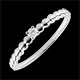 venta Anillo Solitario Bombones de oro, oro blanco