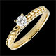 comprar en l�nea Anillo solitario hojas de oro - oro amarillo