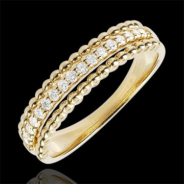 mujer Anillo Bella Caviar - oro amarillo