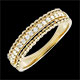 boda Anillo Bella Caviar - oro amarillo