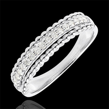 bodas Anillo Bella Caviar - oro blanco