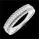 regalo mujer Anillo Bella Caviar - oro blanco
