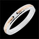 regalos Anillo Promesse - oro rosa y blanco - modelo peque�o