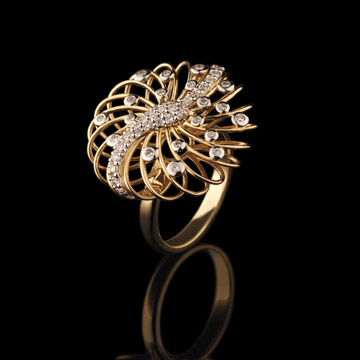 joyas en oro Anillo v�rtigo del jard�n de Edenly