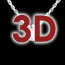 venta Collar Solitario oro blanco   - 0.31 quilates
