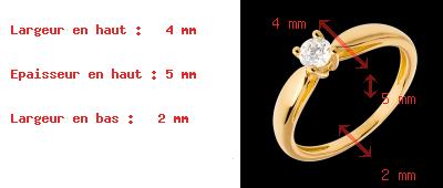 mujer Solitario ca�a oro amarillo - 0.26 quilates