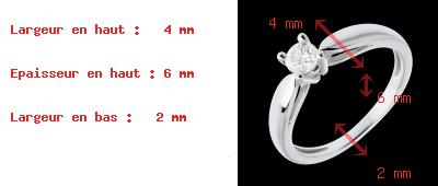 joyer�a Solitario ca�a oro blanco   - 0.3 quilates