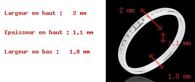 joyer�as Alianza oro blanco semi empedrado - engaste ra�l - 13 diamantes
