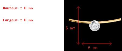 comprar en l�nea Collar cable oro amarillo alfiler diamante 