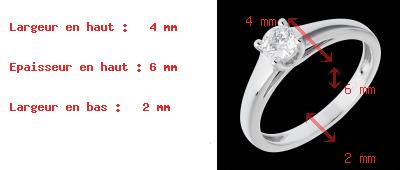 regalos mujer Imprescindible Solitario blanco  - 0.34 quilates