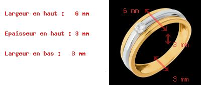 boda Solitario eclipse oro amarillo-oro blanco 