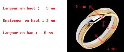 regalo mujer Sortija atracci�n oro amarillo-oro blanco