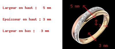 regalos Sortija Trilocura - 13 diamantes - 3 oros