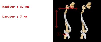 comprar on line Pendientes anudados oro amarillo empedrados