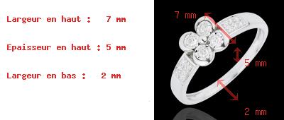bodas Anillo Solitario tr�bol de amor