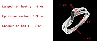 regalo mujer Anillo Triolog�a aros diamantes negros